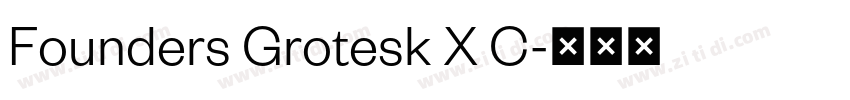Founders Grotesk X C字体转换
